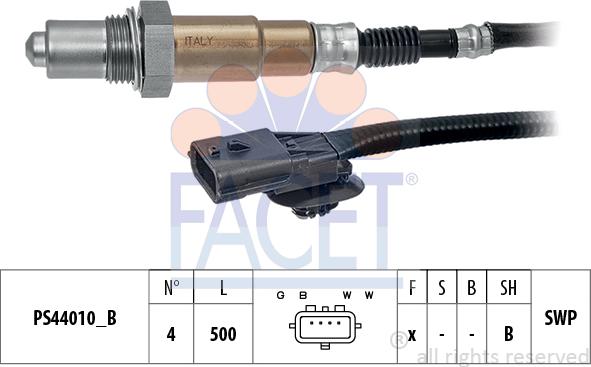 FACET 10.8306 - Lambdasonde alexcarstop-ersatzteile.com