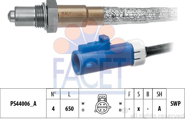 FACET 10.8300 - Lambdasonde alexcarstop-ersatzteile.com