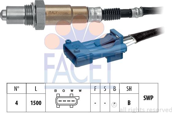 FACET 10.8301 - Lambdasonde alexcarstop-ersatzteile.com