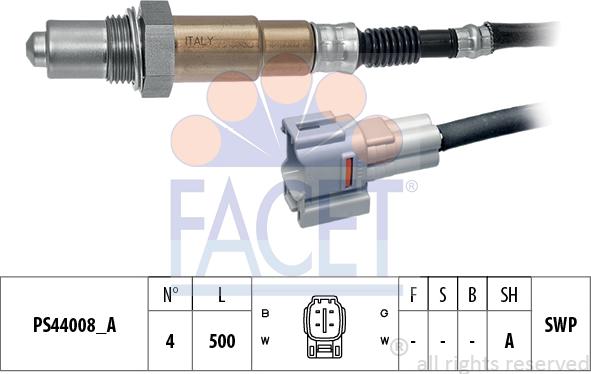 FACET 10.8316 - Lambdasonde alexcarstop-ersatzteile.com