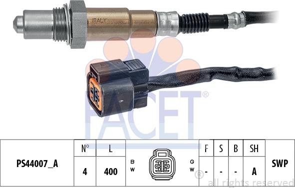 FACET 10.8292 - Lambdasonde alexcarstop-ersatzteile.com