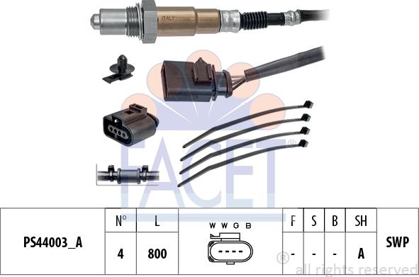 FACET 10.8243 - Lambdasonde alexcarstop-ersatzteile.com