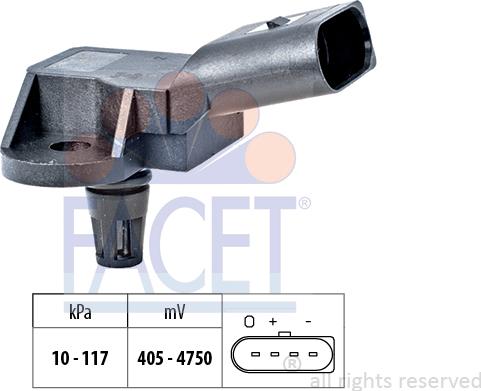 FACET 10.3157 - Luftdrucksensor, Höhenanpassung alexcarstop-ersatzteile.com