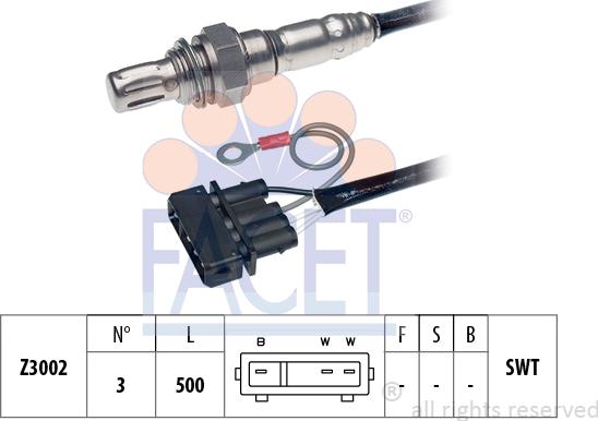 FACET 10.7043 - Lambdasonde alexcarstop-ersatzteile.com