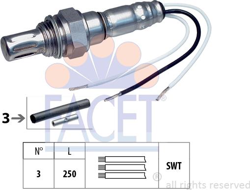 FACET 10.7003 - Lambdasonde alexcarstop-ersatzteile.com