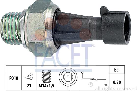 FACET 7.0096 - Sensor, Öldruck alexcarstop-ersatzteile.com