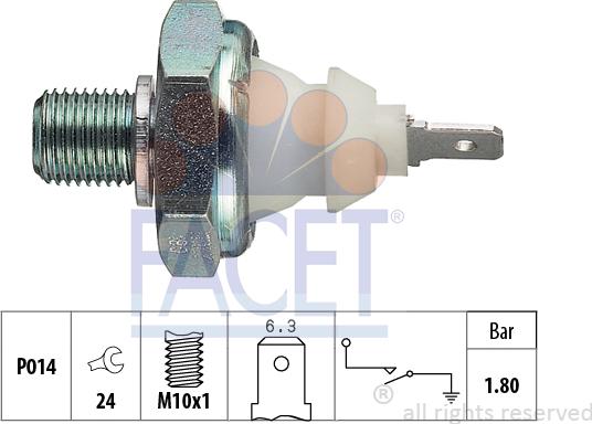 FACET 7.0045 - Sensor, Öldruck alexcarstop-ersatzteile.com