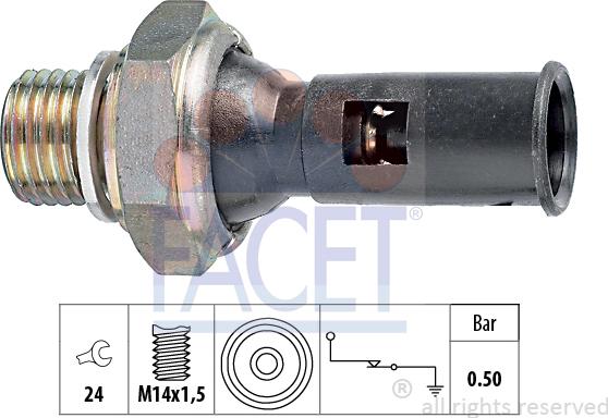 FACET 7.0056 - Sensor, Öldruck alexcarstop-ersatzteile.com