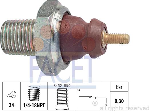 FACET 7.0011 - Sensor, Öldruck alexcarstop-ersatzteile.com