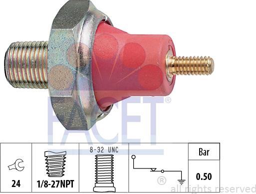 FACET 7.0031 - Sensor, Öldruck alexcarstop-ersatzteile.com