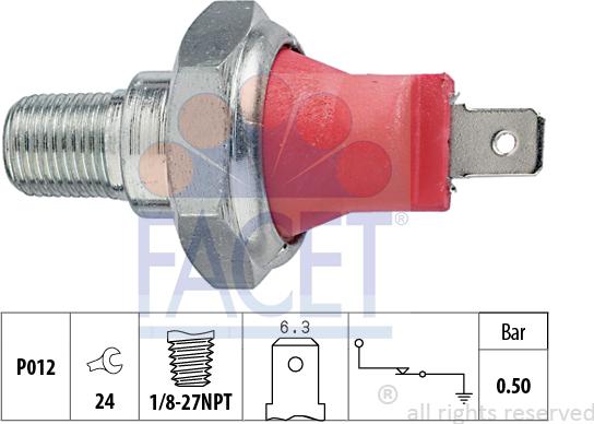 FACET 7.0027 - Sensor, Öldruck alexcarstop-ersatzteile.com