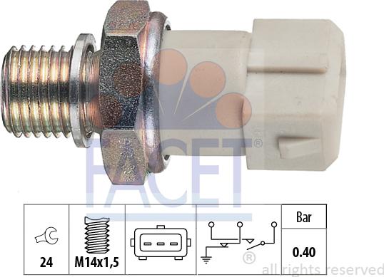 FACET 7.0070 - Sensor, Öldruck alexcarstop-ersatzteile.com