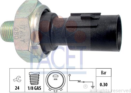 FACET 7.0195 - Sensor, Öldruck alexcarstop-ersatzteile.com