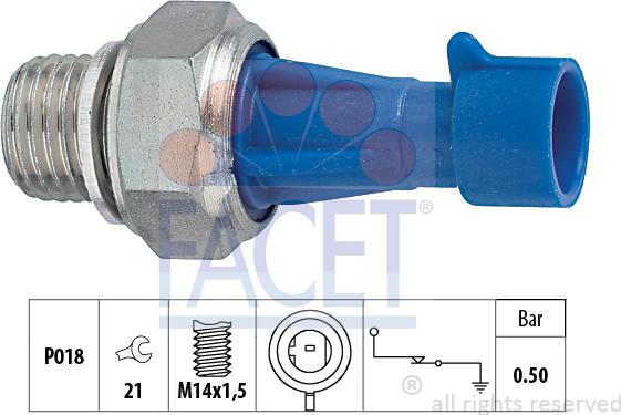 FACET 7.0143 - Sensor, Öldruck alexcarstop-ersatzteile.com