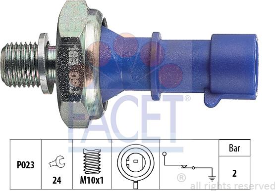 FACET 7.0163 - Sensor, Öldruck alexcarstop-ersatzteile.com