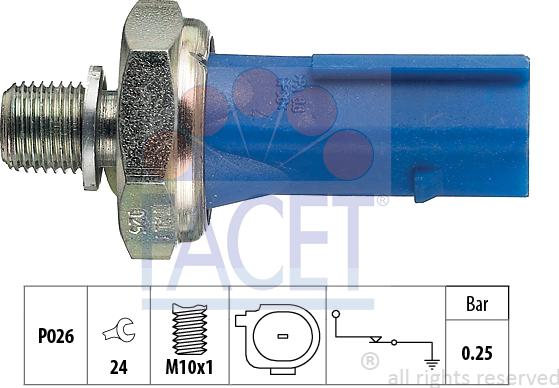 FACET 7.0133 - Sensor, Öldruck alexcarstop-ersatzteile.com