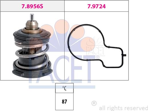 FACET 7.8956 - Thermostat, Kühlmittel alexcarstop-ersatzteile.com