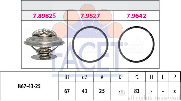 FACET 7.8982 - Thermostat, Kühlmittel alexcarstop-ersatzteile.com