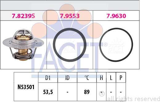 FACET 7.8499 - Thermostat, Kühlmittel alexcarstop-ersatzteile.com