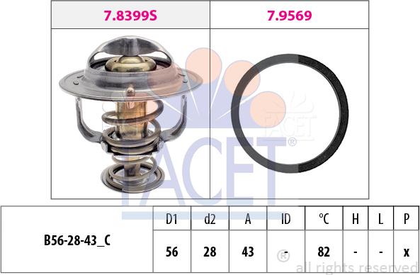 FACET 7.8444 - Thermostat, Kühlmittel alexcarstop-ersatzteile.com