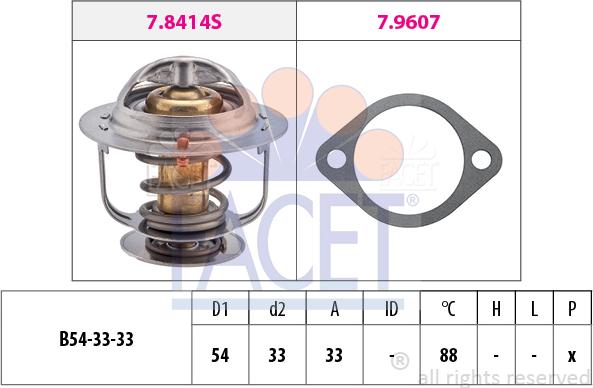 FACET 7.8414 - Thermostat, Kühlmittel alexcarstop-ersatzteile.com