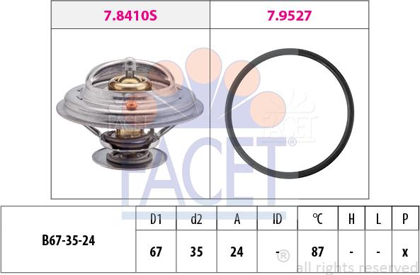 FACET 7.8410 - Thermostat, Kühlmittel alexcarstop-ersatzteile.com