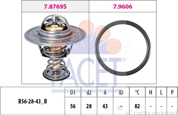 FACET 7.8413 - Thermostat, Kühlmittel alexcarstop-ersatzteile.com