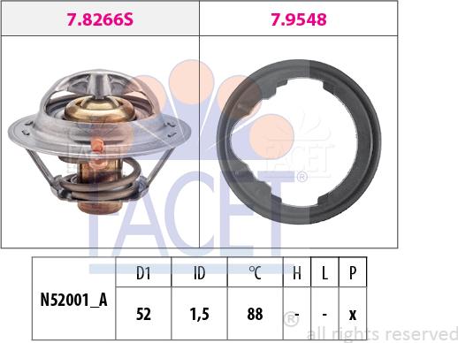 FACET 7.8488 - Thermostat, Kühlmittel alexcarstop-ersatzteile.com