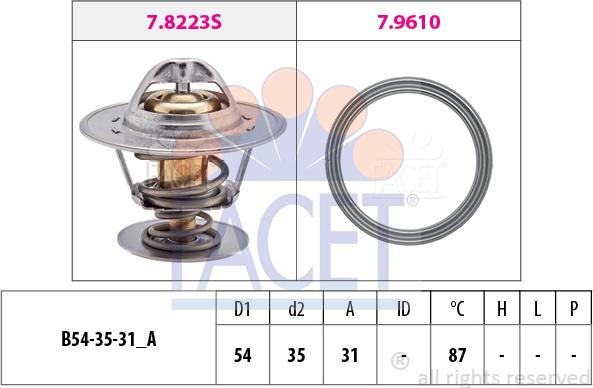 FACET 7.8435 - Thermostat, Kühlmittel alexcarstop-ersatzteile.com