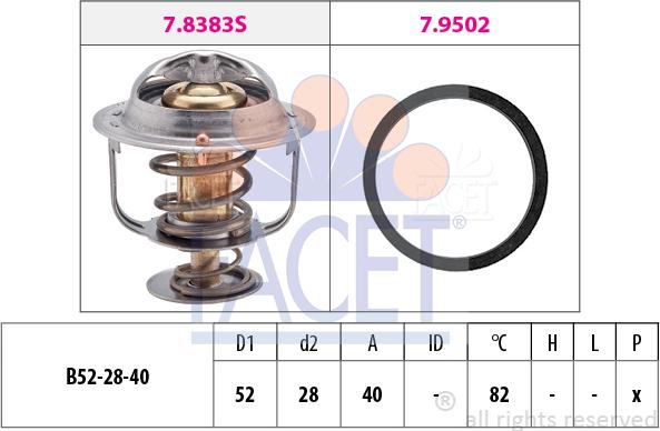 FACET 7.8438 - Thermostat, Kühlmittel alexcarstop-ersatzteile.com