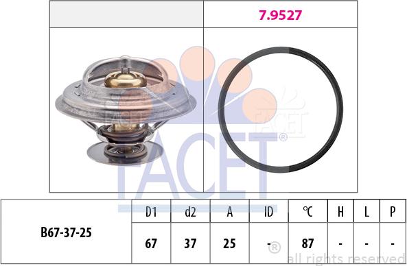 FACET 7.8552 - Thermostat, Kühlmittel alexcarstop-ersatzteile.com