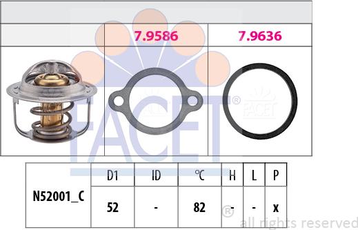 FACET 7.8513 - Thermostat, Kühlmittel alexcarstop-ersatzteile.com