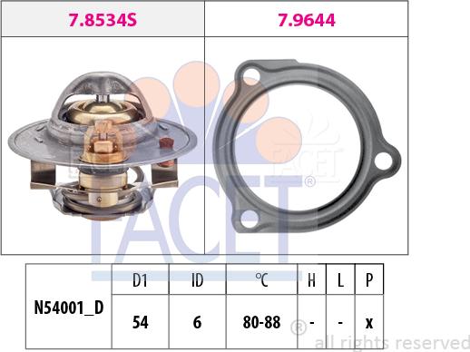 FACET 7.8587 - Thermostat, Kühlmittel alexcarstop-ersatzteile.com