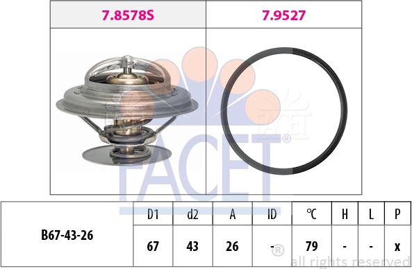 FACET 7.8577 - Thermostat, Kühlmittel alexcarstop-ersatzteile.com