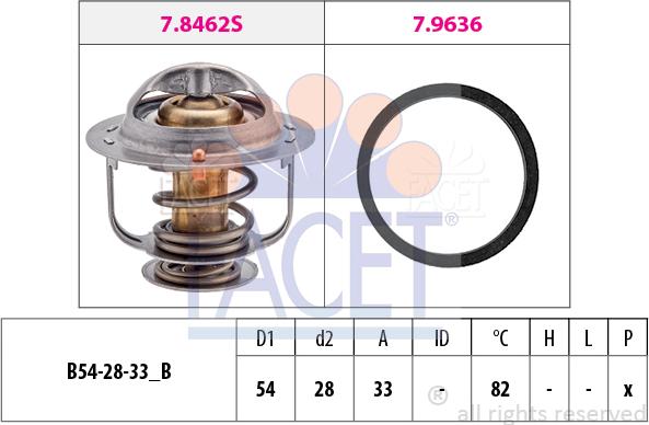 FACET 7.8645 - Thermostat, Kühlmittel alexcarstop-ersatzteile.com