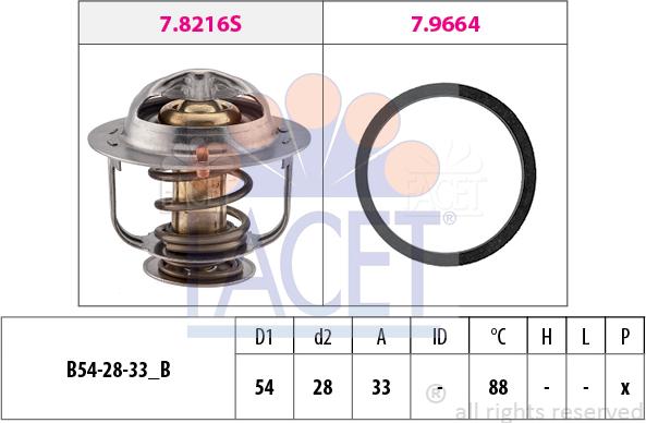 FACET 7.8658 - Thermostat, Kühlmittel alexcarstop-ersatzteile.com