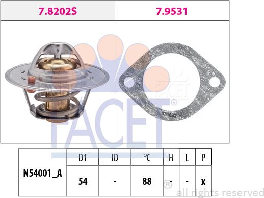 FACET 7.8600 - Thermostat, Kühlmittel alexcarstop-ersatzteile.com