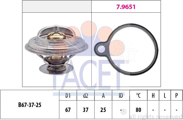 FACET 7.8613 - Thermostat, Kühlmittel alexcarstop-ersatzteile.com