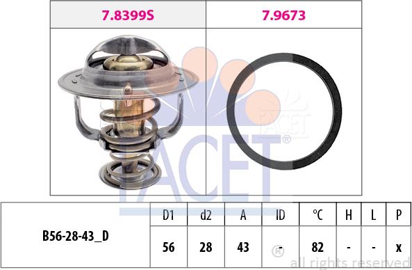 FACET 7.8683 - Thermostat, Kühlmittel alexcarstop-ersatzteile.com