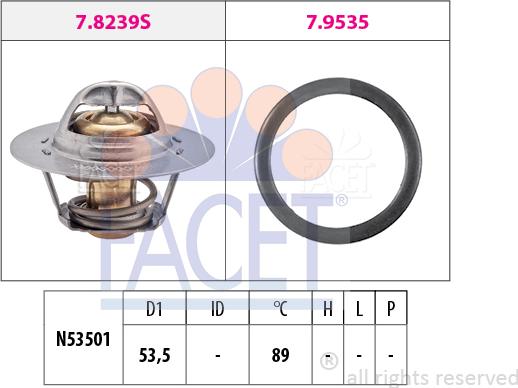 FACET 7.8630 - Thermostat, Kühlmittel alexcarstop-ersatzteile.com