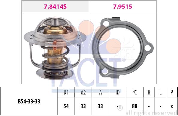 FACET 7.8633 - Thermostat, Kühlmittel alexcarstop-ersatzteile.com