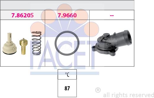 FACET 7.8621K - Thermostat, Kühlmittel alexcarstop-ersatzteile.com