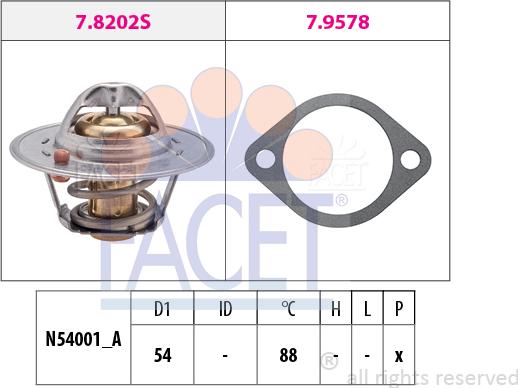 FACET 7.8358 - Thermostat, Kühlmittel alexcarstop-ersatzteile.com