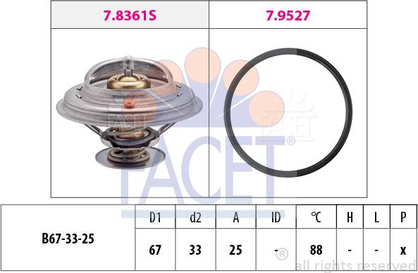 FACET 7.8361 - Thermostat, Kühlmittel alexcarstop-ersatzteile.com