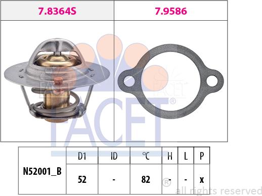 FACET 7.8367 - Thermostat, Kühlmittel alexcarstop-ersatzteile.com