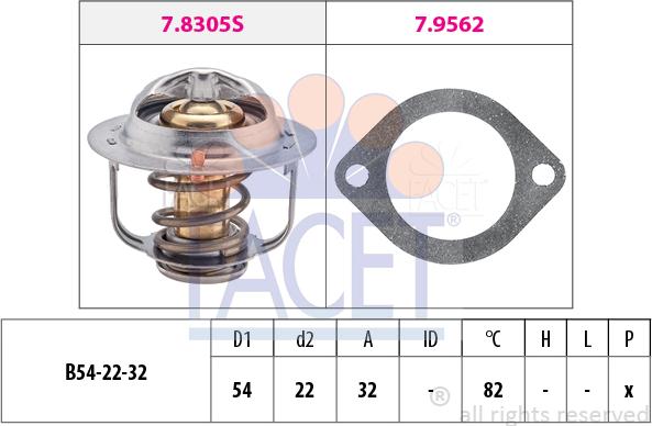 FACET 7.8306 - Thermostat, Kühlmittel alexcarstop-ersatzteile.com