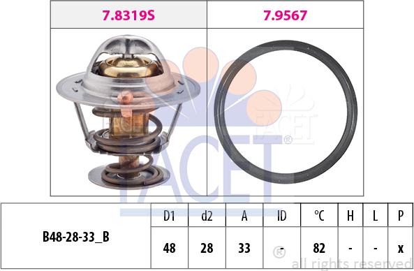 FACET 7.8319 - Thermostat, Kühlmittel alexcarstop-ersatzteile.com