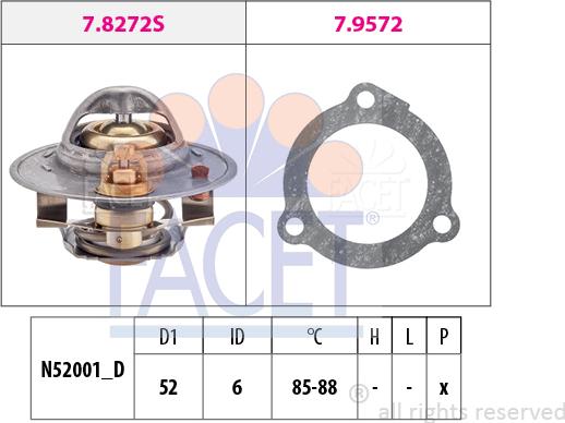 FACET 7.8388 - Thermostat, Kühlmittel alexcarstop-ersatzteile.com