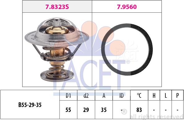 FACET 7.8323 - Thermostat, Kühlmittel alexcarstop-ersatzteile.com