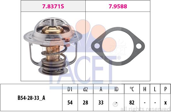 FACET 7.8371 - Thermostat, Kühlmittel alexcarstop-ersatzteile.com